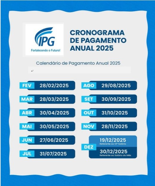 CRONOGRAMA DE PAGAMENTOS